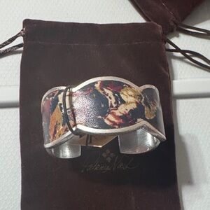 Patricia Nash Silver and Multicolor Cuff Bracelet size s/m NWT’s